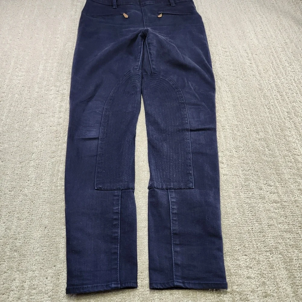 Tory Burch Pants‎ Women 25 Riding Breeches Equestrian Blue Stretch Horse Back